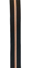 Load image into Gallery viewer, #5 Black Tape With Variety Teeth Colors $1.50-$1.90/yard

