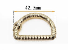 Load image into Gallery viewer, 32Mm Inner Measurement Snake D Ring $2.00/each
