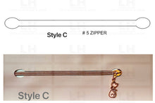 Load image into Gallery viewer, OCTOBER - 7’’ - 9’’ LONG CUTOUT DIE FOR #5 ZIPPER TAPE $30.00 - $50.00/EACH WOOD BASE C - 7’’
