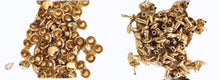 Load image into Gallery viewer, 6Mm Rivets With 6 Mm Long Post $19. 99/Bag Of 500 Sets Light Gold $19.99 /500
