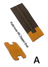 Load image into Gallery viewer, Fold Over Zipper End For #5 Tape Cutting Die $23.00 - $28.00/Each Wood Base A
