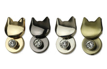 Load image into Gallery viewer, Light Gold Cat Lock With Crystal $5.00/Each
