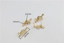 Load image into Gallery viewer, Heart With Arrow Decorative Logo 6.50/5 Pieces Light Gold
