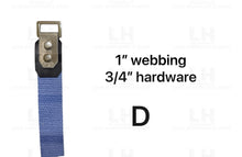 Load image into Gallery viewer, MAY PREORDER - CUTTING DIE FOR 1’’ WEBBING &amp; 3/4’’ HARDWARE $28.00 - 35.00/EACH WOOD BASE/D - FOR 1’’ HARDWARE
