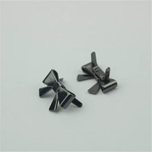 Load image into Gallery viewer, MAY PREORDER - BOW TIE LOGO $15.00 / 10 PIECES GUNMETAL
