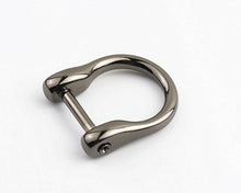 Load image into Gallery viewer, 15Mm Inner Measurement Horse D Ring $1.20/1 Piece Gunmetal
