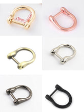 Load image into Gallery viewer, 15Mm Inner Measurement Horse D Ring $1.20/1 Piece
