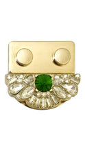 Load image into Gallery viewer, LIGHT GOLD LOCK WITH CRYSTAL $8.00/EACH
