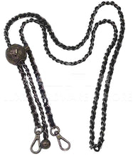 Load image into Gallery viewer, Adjustable Metal Chain Intertwined With Black Pu $15.00/Each
