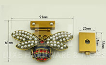 Load image into Gallery viewer, ANTIQUE GOLD BEE LOCK $8.00/EACH
