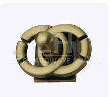 Load image into Gallery viewer, Double Circle Turn Lock $3.50/Each Brush Antique Brass
