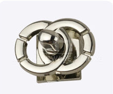 Load image into Gallery viewer, Double Circle Turn Lock $3.50/Each Silver
