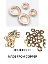 Load image into Gallery viewer, Flat Cap 10Mm Grommet Made From Brass $15/50 Pieces
