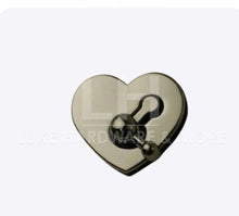 Load image into Gallery viewer, Heart Turn Lock $4.00/1 Gunmetal

