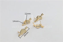 Load image into Gallery viewer, Heart With Arrow Decorative Logo 6.50/5 Pieces Light Gold
