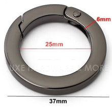 Load image into Gallery viewer, High End 25Mm Flat Finish Spring Gate Ring $4.00/ 2 Pieces
