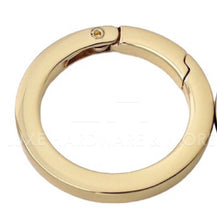 Load image into Gallery viewer, High End 25Mm Flat Finish Spring Gate Ring $4.00/ 2 Pieces
