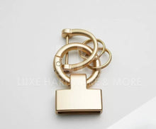 Load image into Gallery viewer, JUNE PREORDER - FROSTED FINISH KEY FOB $16.00/ 5 PIECES FROSTED LIGHT GOLD - 2 SETS
