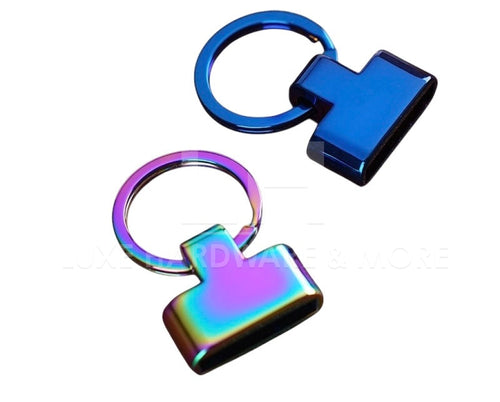 JUNE PREORDER - HIGH END BLUE & RAINBOW KEY FOB $14.00/2 PIECES