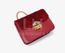 Load image into Gallery viewer, LIGHT GOLD LOCK WITH CRYSTAL $8.00/EACH

