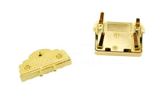 Load image into Gallery viewer, LIGHT GOLD LOCK WITH CRYSTAL $8.00/EACH
