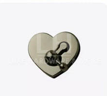 Load image into Gallery viewer, MARCH PREORDER - HEART SHAPED TWIST LOCK $3.5/EACH GUNMETAL
