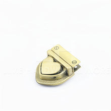 Load image into Gallery viewer, Push Lock With Heart $3.50/Each Brush Antique Brass
