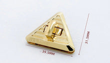 Load image into Gallery viewer, Triangle Lock $3.20/ 1 Light Gold
