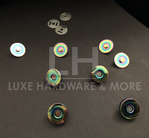 18 Mm Rainbow Magnetic Snap $6.00/pack Of 4