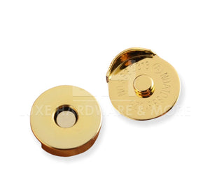 18Mm Light Gold With Partial Cover Magnetic Snap $5.00/5 Sets