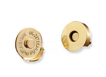 Load image into Gallery viewer, 18Mm Light Gold With Partial Cover Magnetic Snap $5.00/5 Sets
