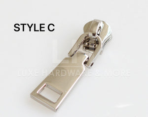 #5 High End Style 1 Silver Pull For Metal Tape $1.20/Each C