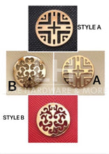Load image into Gallery viewer, Light Gold Decorative Logo $2.00/each
