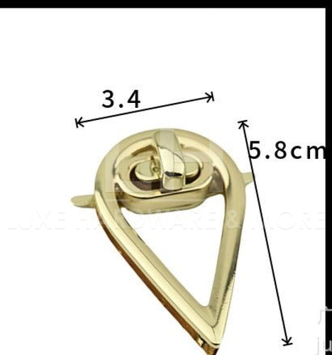 New Style Light Gold Water Drop Lock $4.00/each